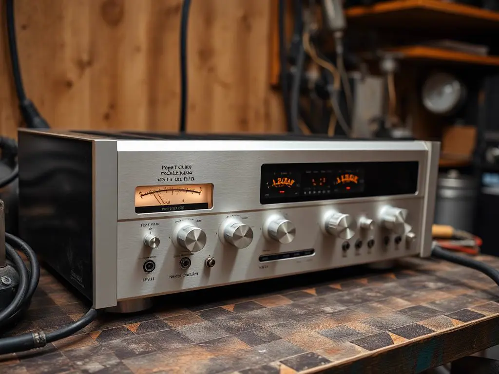 Amplificador Hi-Fi en el taller