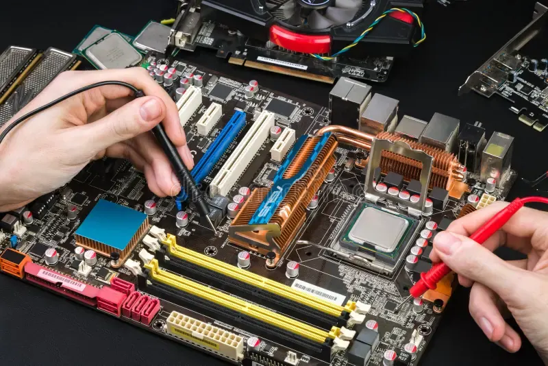 Reparación de placa base a nivel de componente