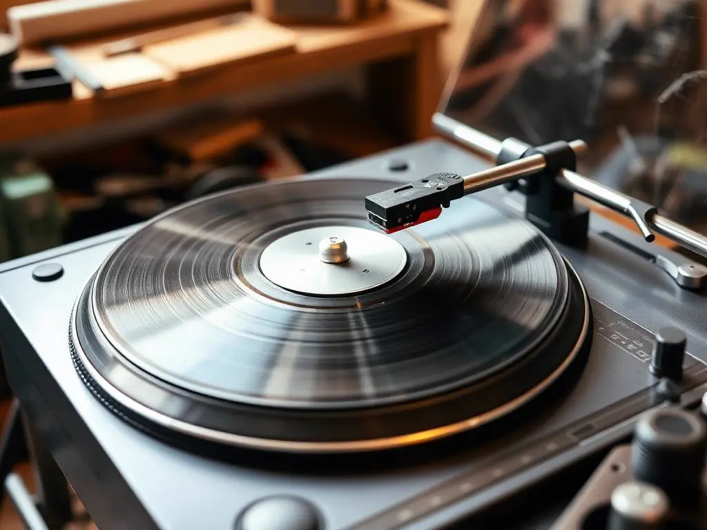 Giradiscos en reparación